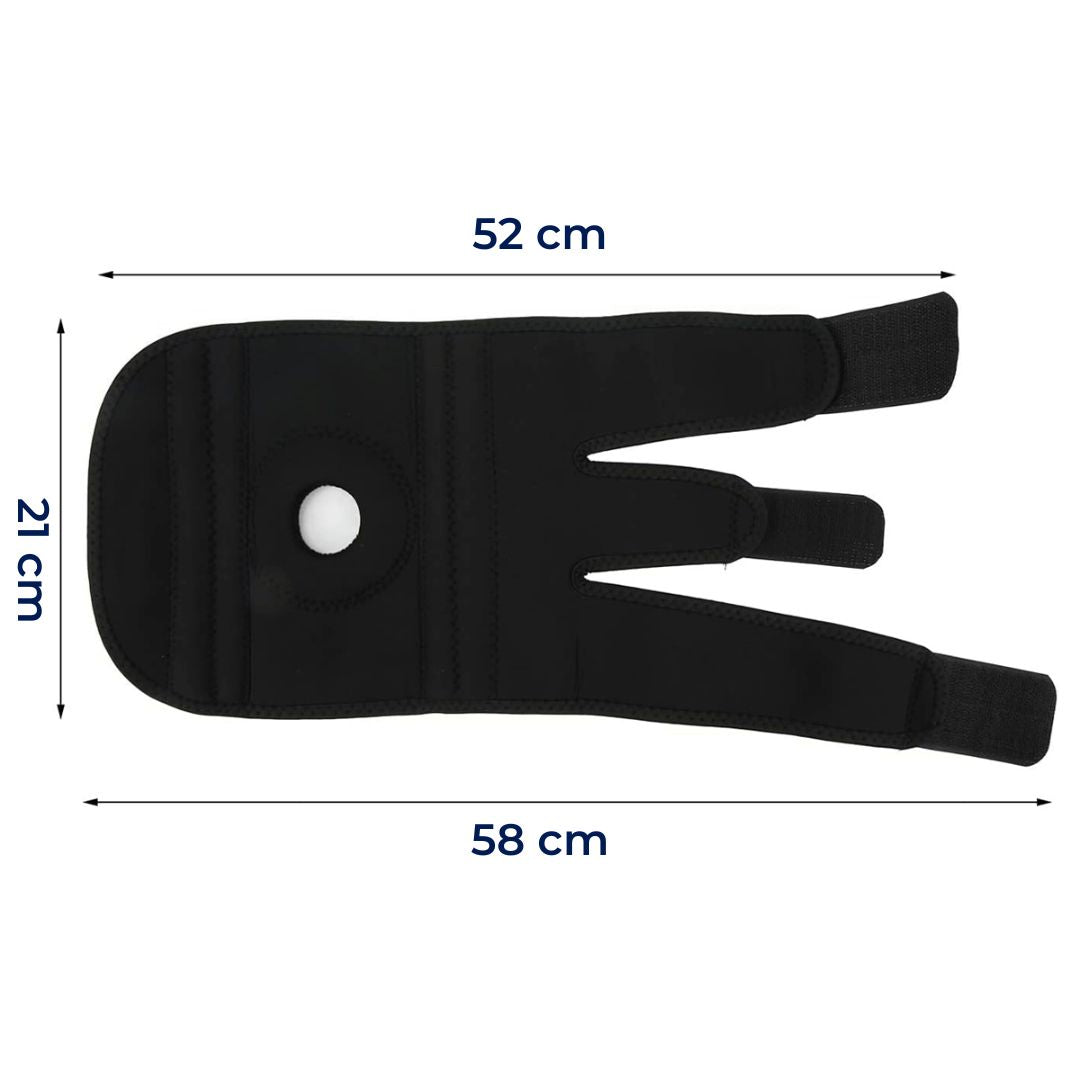 ProFlex Exklusiv Kniebandage mit Verstellbarer Kompression | Zur Schmerzlinderung – Unterstützung bei Verletzungen – Arthritis und Stabilität bei Sport