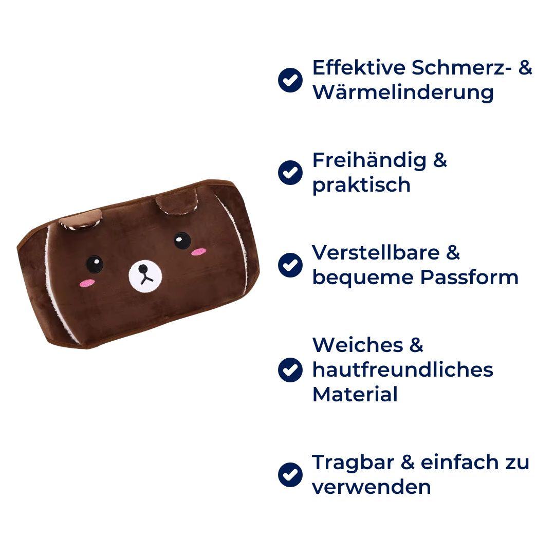 ThermoGürtel Exklusiv | Wärmflaschen Gürtel - Handsfree Heizkissen - Rückenschmerzen - Menstruationskrämpfe - Muskelentspannung - Tragbar, Verstellbar