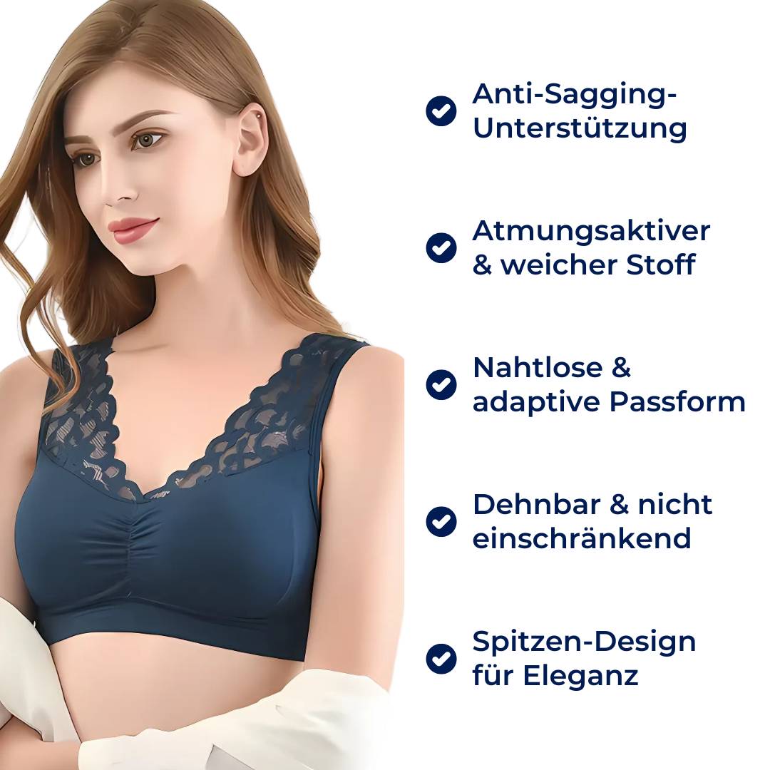 LiftEase Exklusiv | Bequeme BH - Gegen Hängende Brüste - Kabellos - Stützendes Design - Weich - Atmungsaktiv - Bequem Reizwäsche Unterwäsche