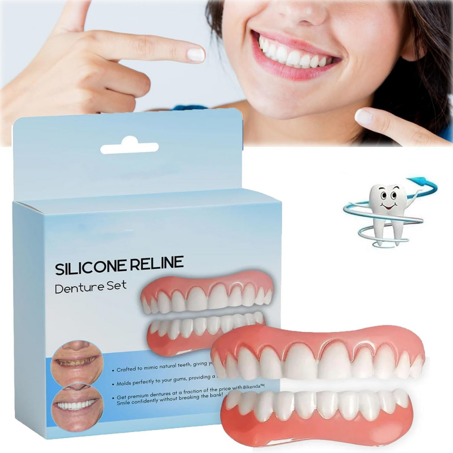 Anpassung & Stabilisierung geeignet für Zahnprothesen | Gebisse Universal | GebissFix