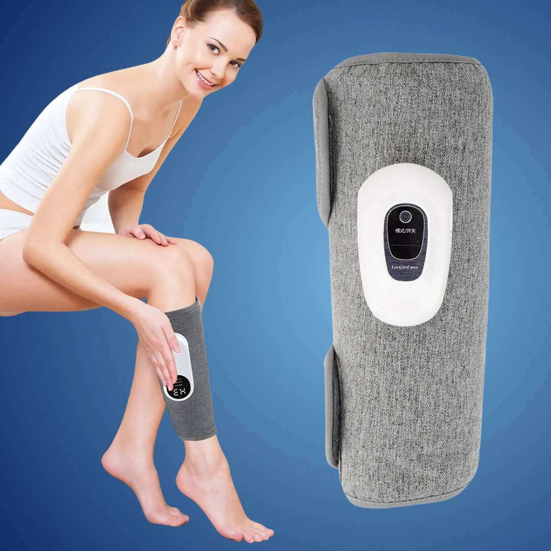 LegRevive Exklusiv | 3-in-1 Massagegerät - Schmerzlindernde und revitalisierte Beine - Wärme Luftkompression - Tiefenkneten für Durchblutung & Erholung