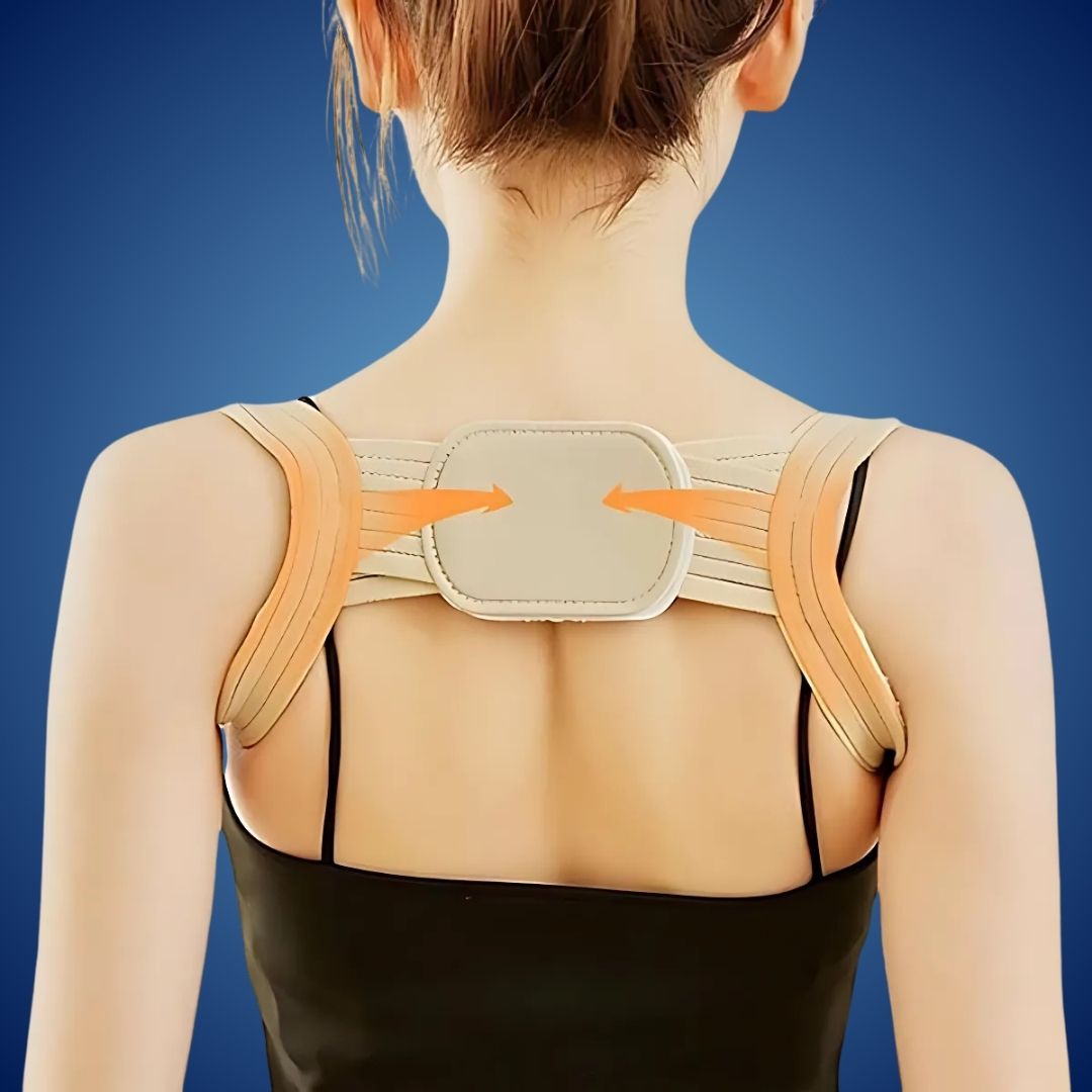 PostureAlign Exklusiv | Haltungskorrektur – Verstellbare Schulterstütze – Schmerzlinderung – Wirbelsäulenausrichtung – Rückenstütze