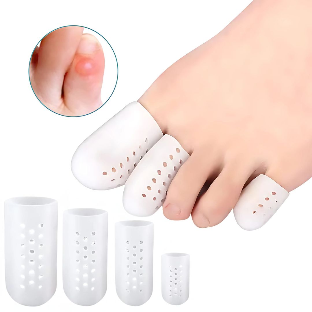 ToeGuard Exklusiv Comfort SiliconSoft Schutz | Belüftetes Silikon für Ballen und Blasen - Schmerzlinderung - Bequeme Fußpflege