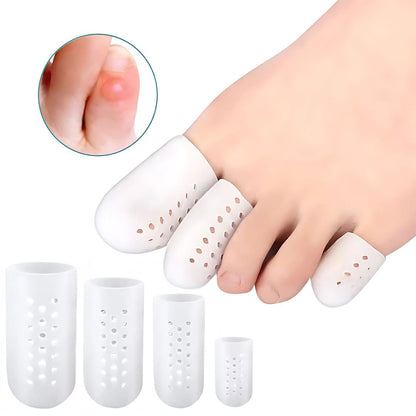 ToeGuard Exklusiv Comfort SiliconSoft Schutz | Belüftetes Silikon für Ballen und Blasen - Schmerzlinderung - Bequeme Fußpflege