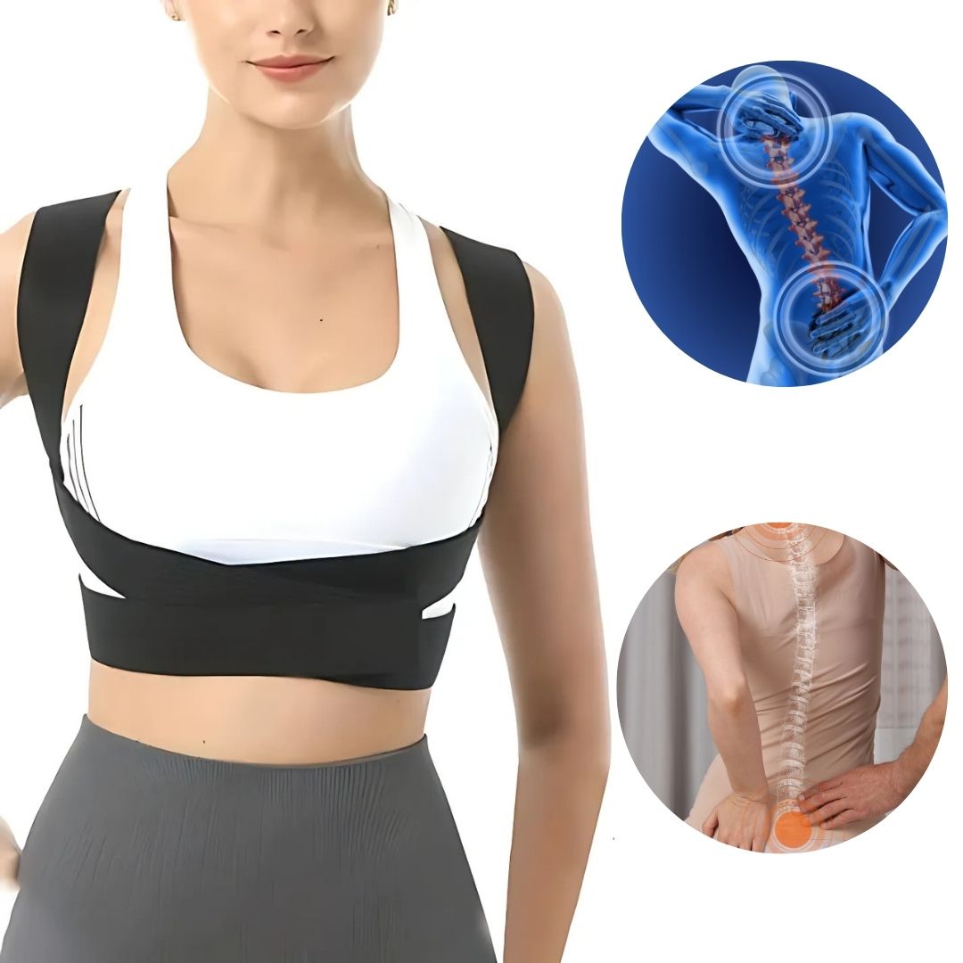 SpineAlign Exklusiv Haltungskorrektor | Verstellbare Stütze für Rücken & Schultern – Lindert Schmerzen & verbessert die Haltung