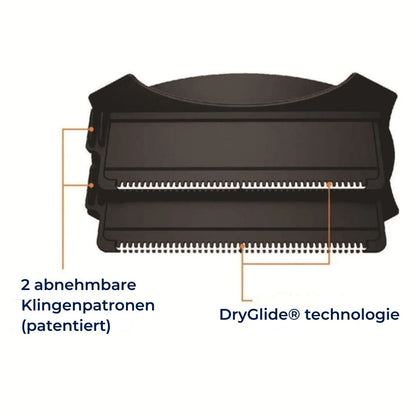 KlingenMax Exklusiv Rückenrasierer für Männer – Rückenhaarentfernung – Langer Griff – 2 Klingen – Schmerzfrei – Ergonomisch – Pflege