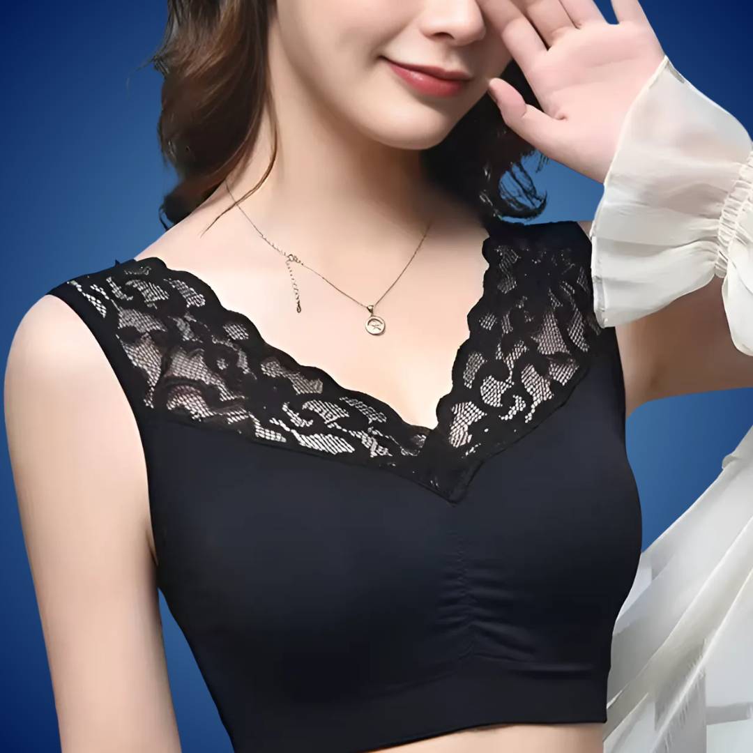 LiftEase Exklusiv | Bequeme BH - Gegen Hängende Brüste - Kabellos - Stützendes Design - Weich - Atmungsaktiv - Bequem Reizwäsche Unterwäsche