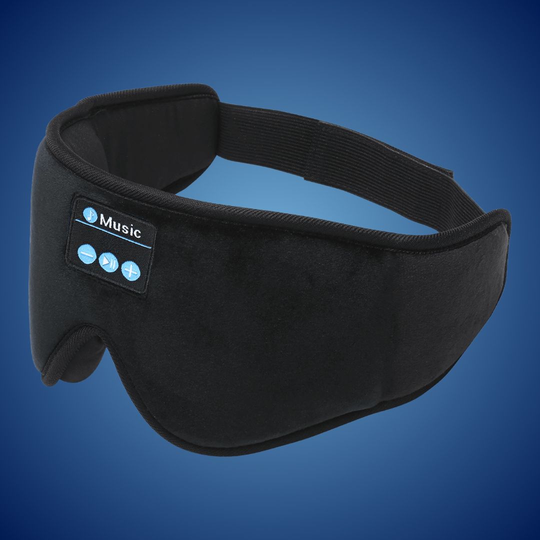 DreamSounds Exklusiv Bluetooth-Schlafmaske mit Integrierten Kopfhörern | Für Reisen, Meditation und Lichtblockierung