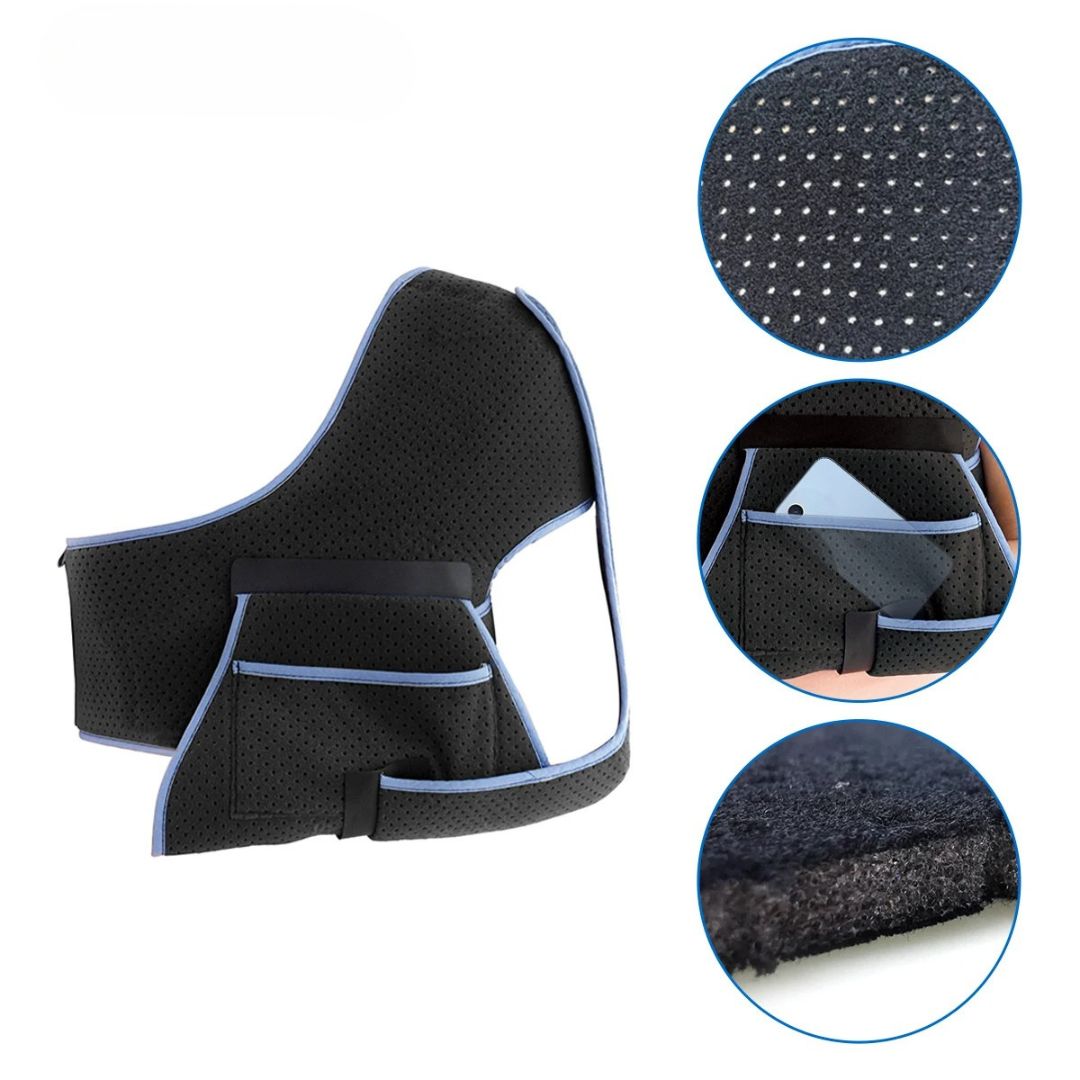 OrthoSecure Exklusiv | Schulterbandage – Verstellbare Unterstützung – Erholung nach OP – Schmerzlinderung – Stabilisierung bei Verletzungen