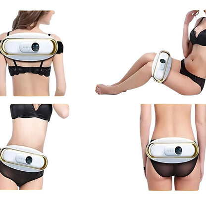 SlimKern Exklusiv Bauch Lipo Fettverbrenner – Schlankheitsgürtel mit EMS-Vibration & Wärmetherapie für Fettabbau & Schmerzlinderung