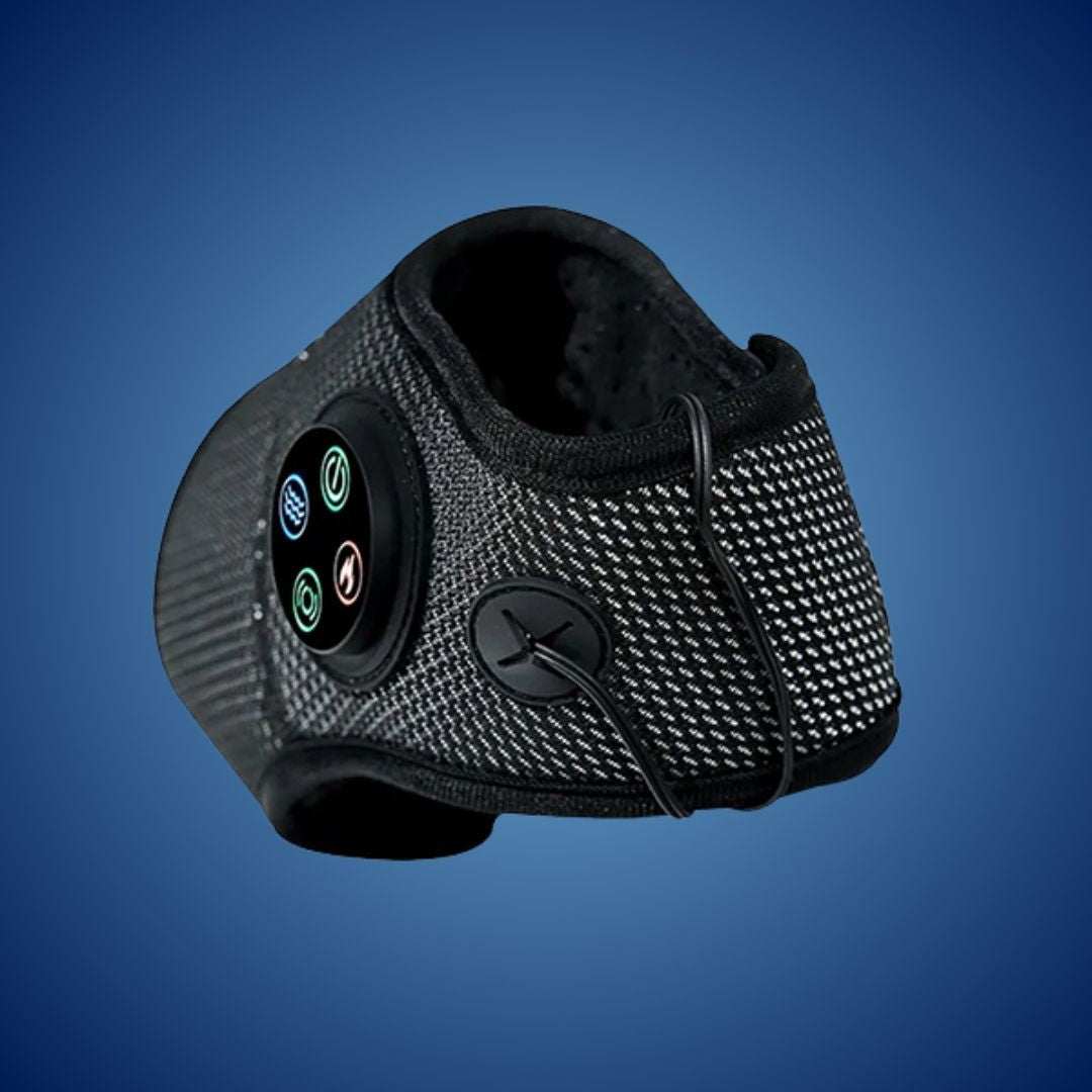 ReliefFlex Exklusiv | Elektrisches Fußmassagegerät – Verstellbare Bandage für Schmerzlinderung & Muskelentspannung am Fußgelenk