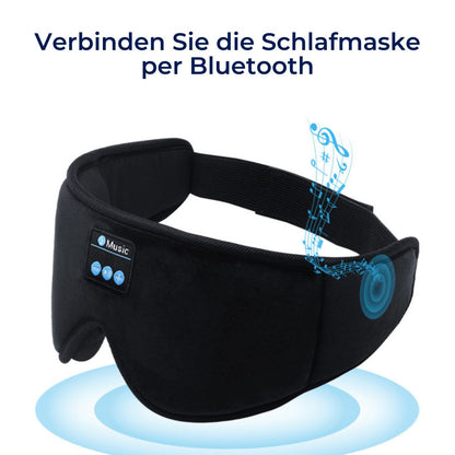 DreamSounds Exklusiv Bluetooth-Schlafmaske mit Integrierten Kopfhörern | Für Reisen, Meditation und Lichtblockierung