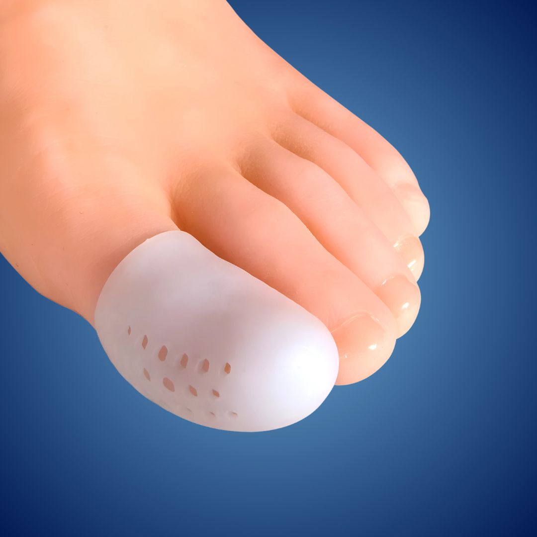 ToeGuard Exklusiv Comfort SiliconSoft Schutz | Belüftetes Silikon für Ballen und Blasen - Schmerzlinderung - Bequeme Fußpflege