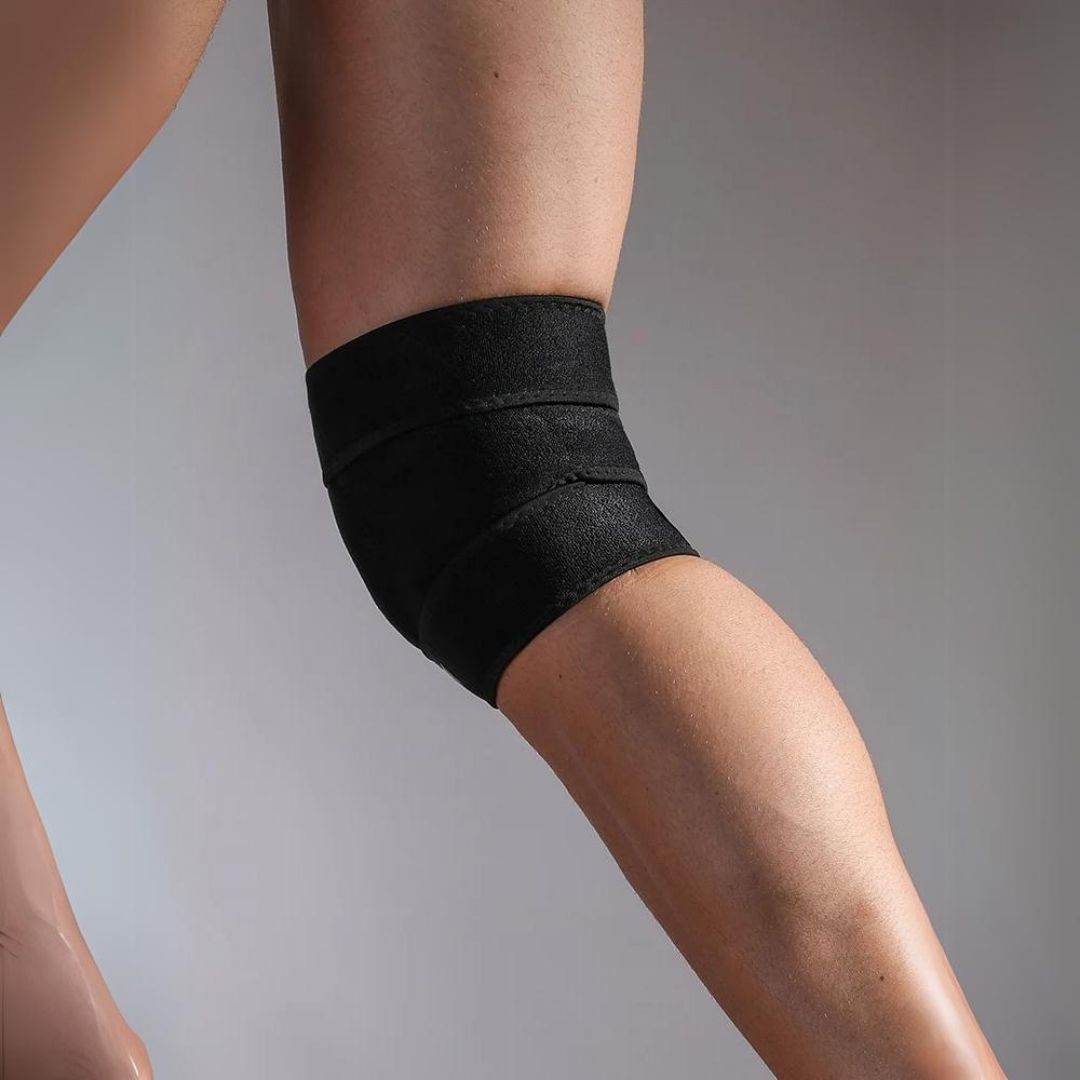 FlexiKnee Exklusiv Verstellbare Kniebandage | Anpassbare Unterstützung mit Dämpfung – Zur Verletzungsprävention und Komfort während Aktivitäten