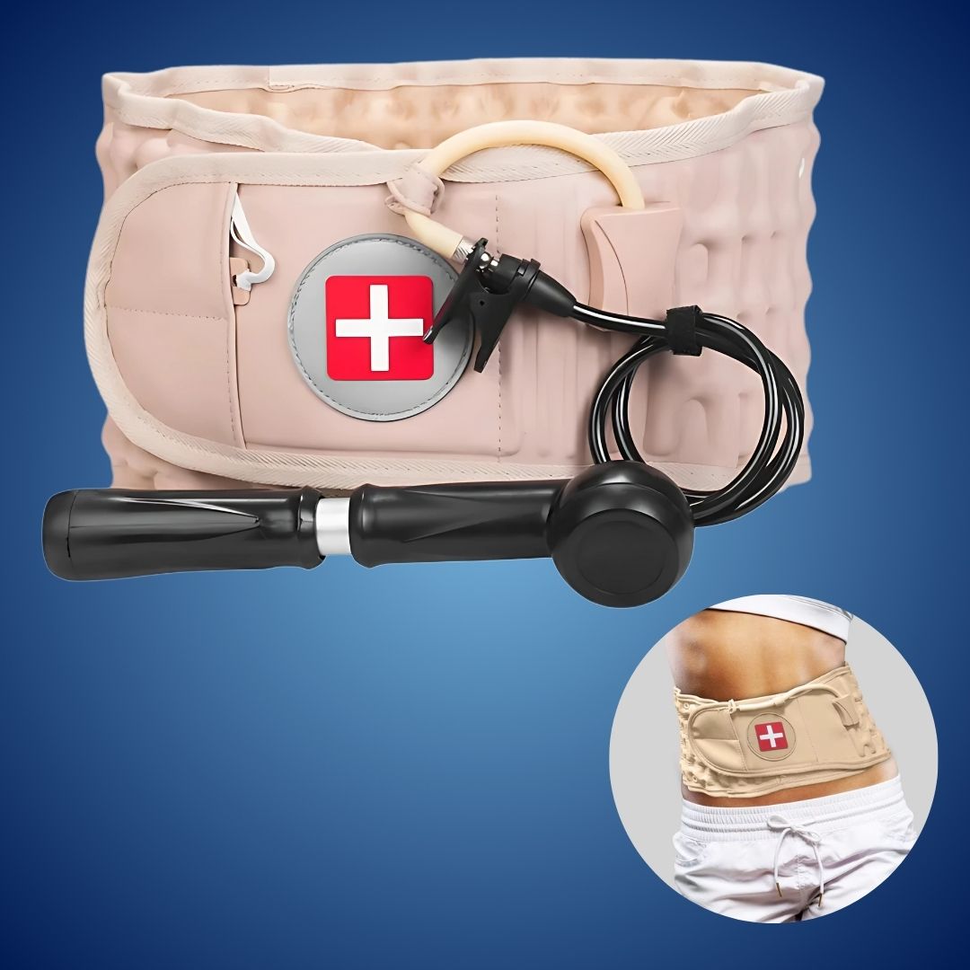 WirbelFit Exklusiv | Lendengurt mit Lufttraktion – Rückenstütze für Schmerzlinderung & Haltungskorrektur