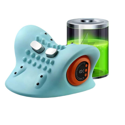 NackenEase Exklusiv EMS Nackenmassagegerät – Schmerzlinderung – Muskelstimulation – Wärmefunktion – Tragbar für Verspannungen