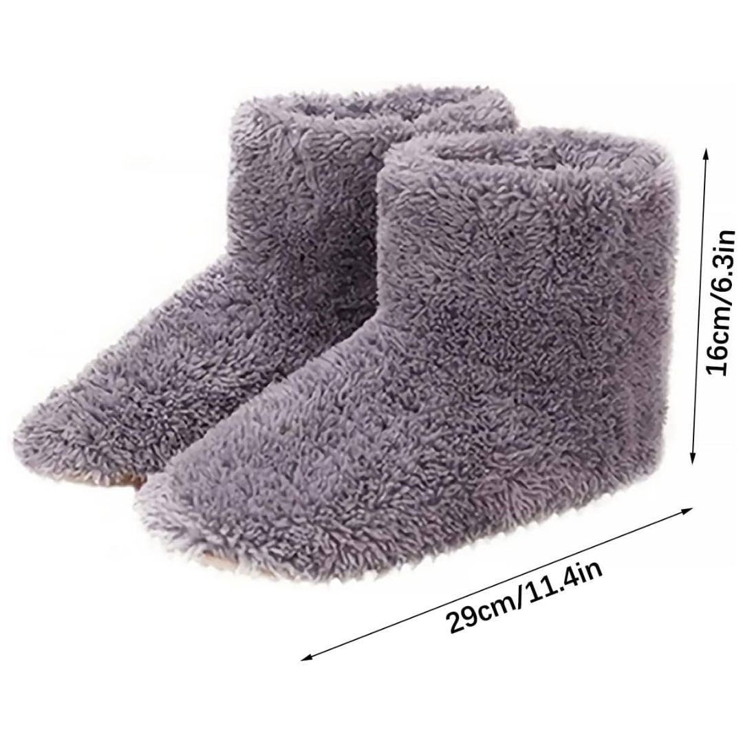 WärmeKomfort Exklusiv | Beheizte Hausschuhe – Verstellbare Temperatur – Weiches Fleece – USB-Aufladung – Gegen kalte Füße