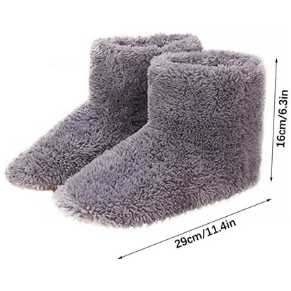 WärmeKomfort Exklusiv | Beheizte Hausschuhe – Verstellbare Temperatur – Weiches Fleece – USB-Aufladung – Gegen kalte Füße