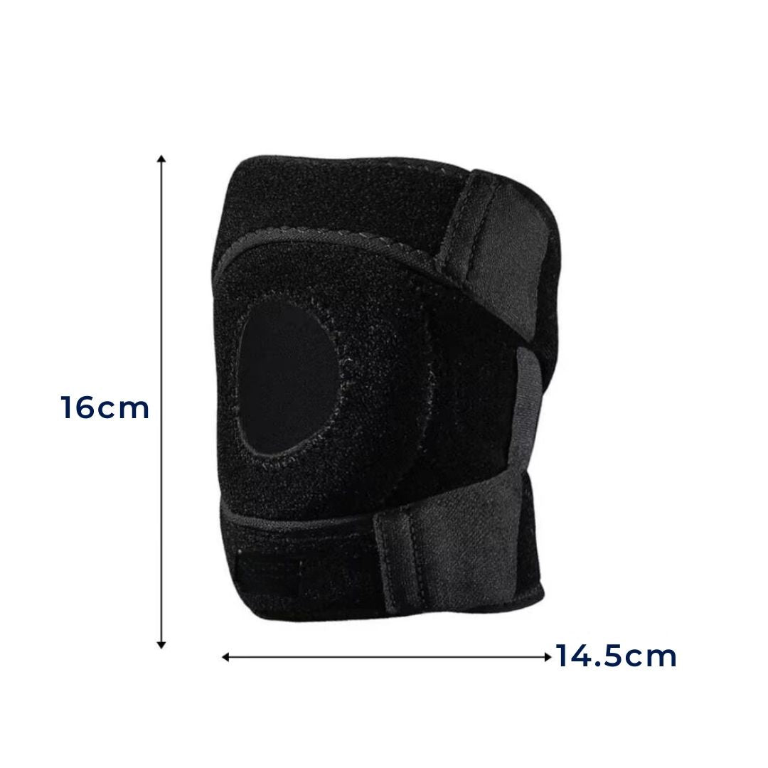 FlexiKnee Exklusiv Verstellbare Kniebandage | Anpassbare Unterstützung mit Dämpfung – Zur Verletzungsprävention und Komfort während Aktivitäten