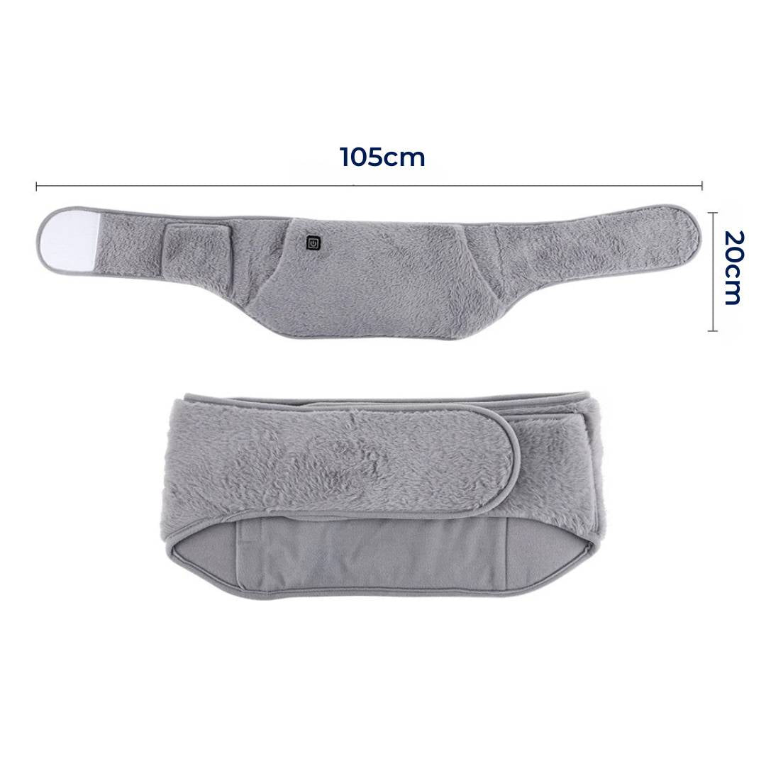 ThermaLind Exklusiv | Elektrischer Heizgürtel – Verstellbare Wärme – Tragbar – Schmerztherapie für Bauch & Lenden – Zuhause & Büro