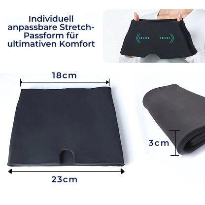 MigraSoothe Exklusiv Gelhaube – Sofortige Linderung bei Kopfschmerzen & Migräne | Kühlender Komfort – Drucktherapie – Lichtabschirmung