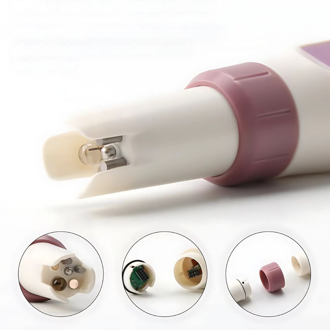 AquaCheck Exklusiv 7-in-1 Wasserqualitätstester – pH, TDS, EC, Temperatur, ORP, Chlor – Für Trinkwasser, Pool, Aquarium, Spa