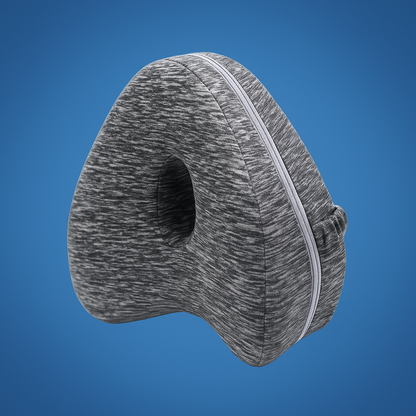 KnieTraum Exklusiv | Orthopädisches Kniekissen – Seitenschläfer – Ischias-Linderung – Atmungsaktiver Memory-Schaum