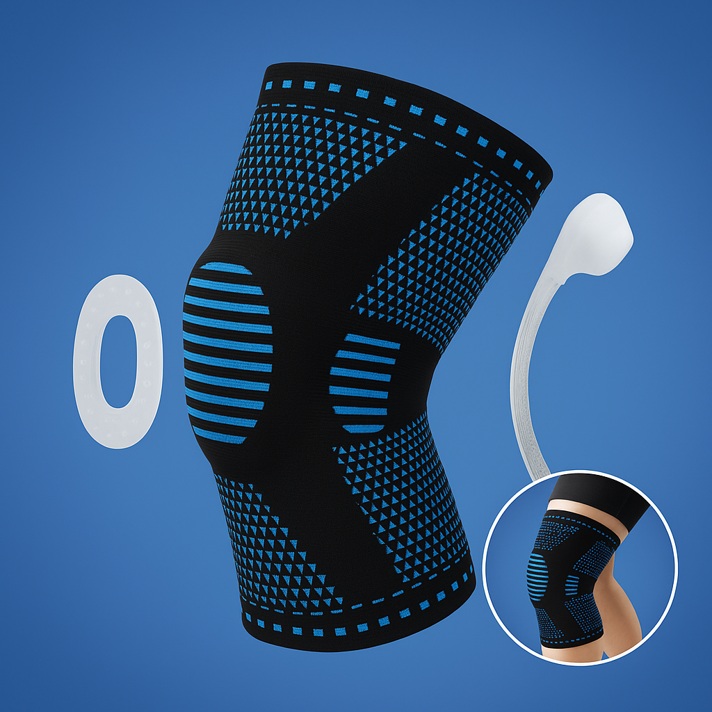 FlexiStabil Exklusiv | Elastische Kniebandage - Stabilität - Schmerzlinderung - Kompression - Verletzungen, Arthritis, Sport, Erholung