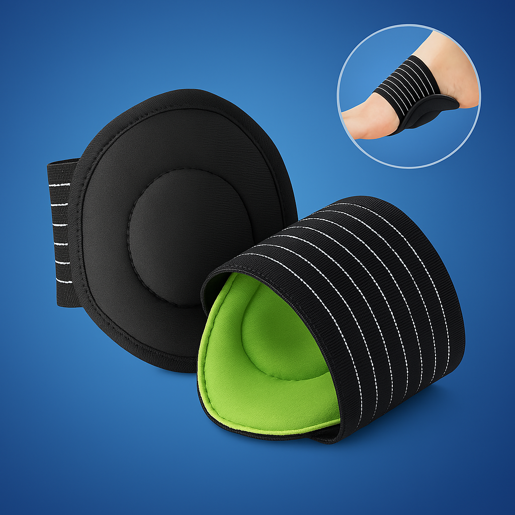 FußFlex Exklusiv Fußgewölbestütze zur Linderung von Plantarschmerzen | Unterstützt und Erhöht Komfort beim Gehen, Laufen und Stehen