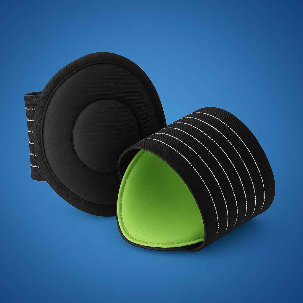 FußFlex Exklusiv Fußgewölbestütze zur Linderung von Plantarschmerzen | Unterstützt und Erhöht Komfort beim Gehen, Laufen und Stehen