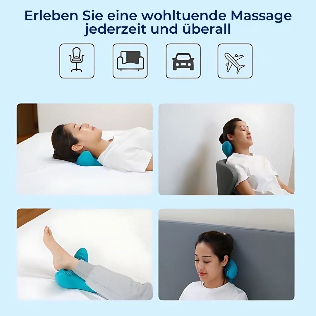 NeckAlign Exklusiv Chiropraktisches Nackenkissen | Nackenstrecker zur Schmerzlinderung, Haltungsverbesserung und besserem Schlaf