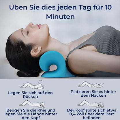 NeckAlign Exklusiv Chiropraktisches Nackenkissen | Nackenstrecker zur Schmerzlinderung, Haltungsverbesserung und besserem Schlaf