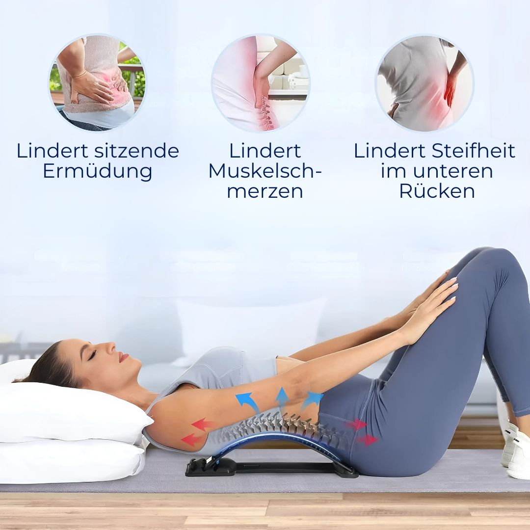SpineRelief Exklusiv Orthopädischer Rückenstrecker | Haltungskorrektur & Schmerztherapie – Ischias, Bandscheiben, chronische Schmerzen