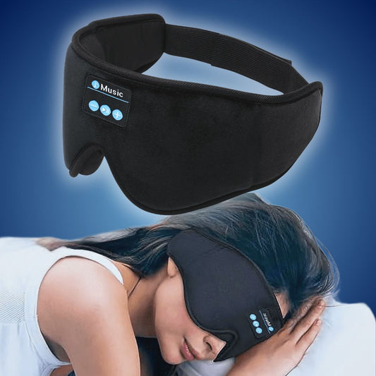 DreamSounds Exklusiv Bluetooth-Schlafmaske mit Integrierten Kopfhörern | Für Reisen, Meditation und Lichtblockierung