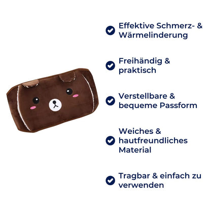 ThermoGürtel Exklusiv | Wärmflaschen Gürtel - Handsfree Heizkissen - Rückenschmerzen - Menstruationskrämpfe - Muskelentspannung - Tragbar, Verstellbar