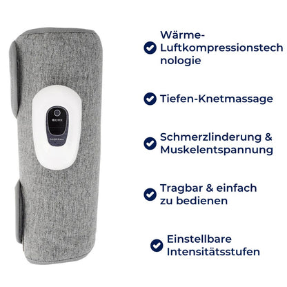 LegRevive Exklusiv | 3-in-1 Massagegerät - Schmerzlindernde und revitalisierte Beine - Wärme Luftkompression - Tiefenkneten für Durchblutung & Erholung