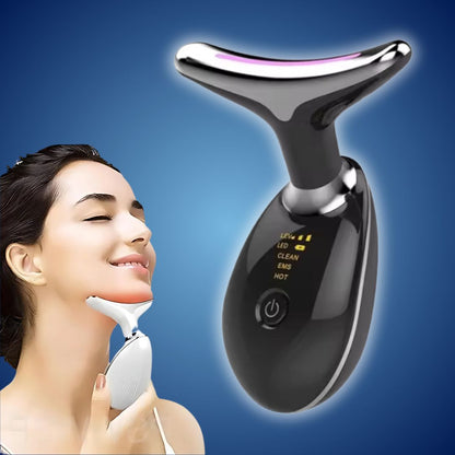 LumiLift Exklusiv | EMS Gesichtsformer – Mikrostrom Hautstraffung – Anti-Aging Gerät – Doppelkinn Reduktion & Falten Glättung