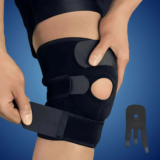 ProFlex Exklusiv Kniebandage mit Verstellbarer Kompression | Zur Schmerzlinderung – Unterstützung bei Verletzungen – Arthritis und Stabilität bei Sport