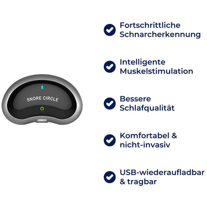SilentLuft Exklusiv | Anti-Schnarch-Gerät – Besser schlafen – Schnarchsensor – Muskelstimulation – USB-ladbar – Komfortabel & tragbar