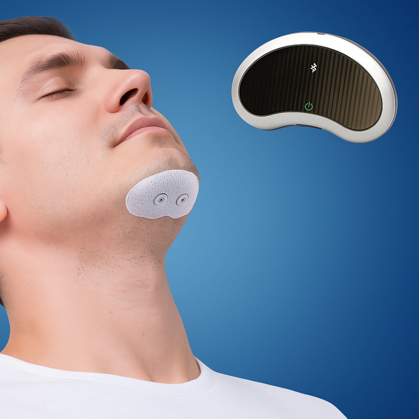 SilentLuft Exklusiv | Anti-Schnarch-Gerät – Besser schlafen – Schnarchsensor – Muskelstimulation – USB-ladbar – Komfortabel & tragbar
