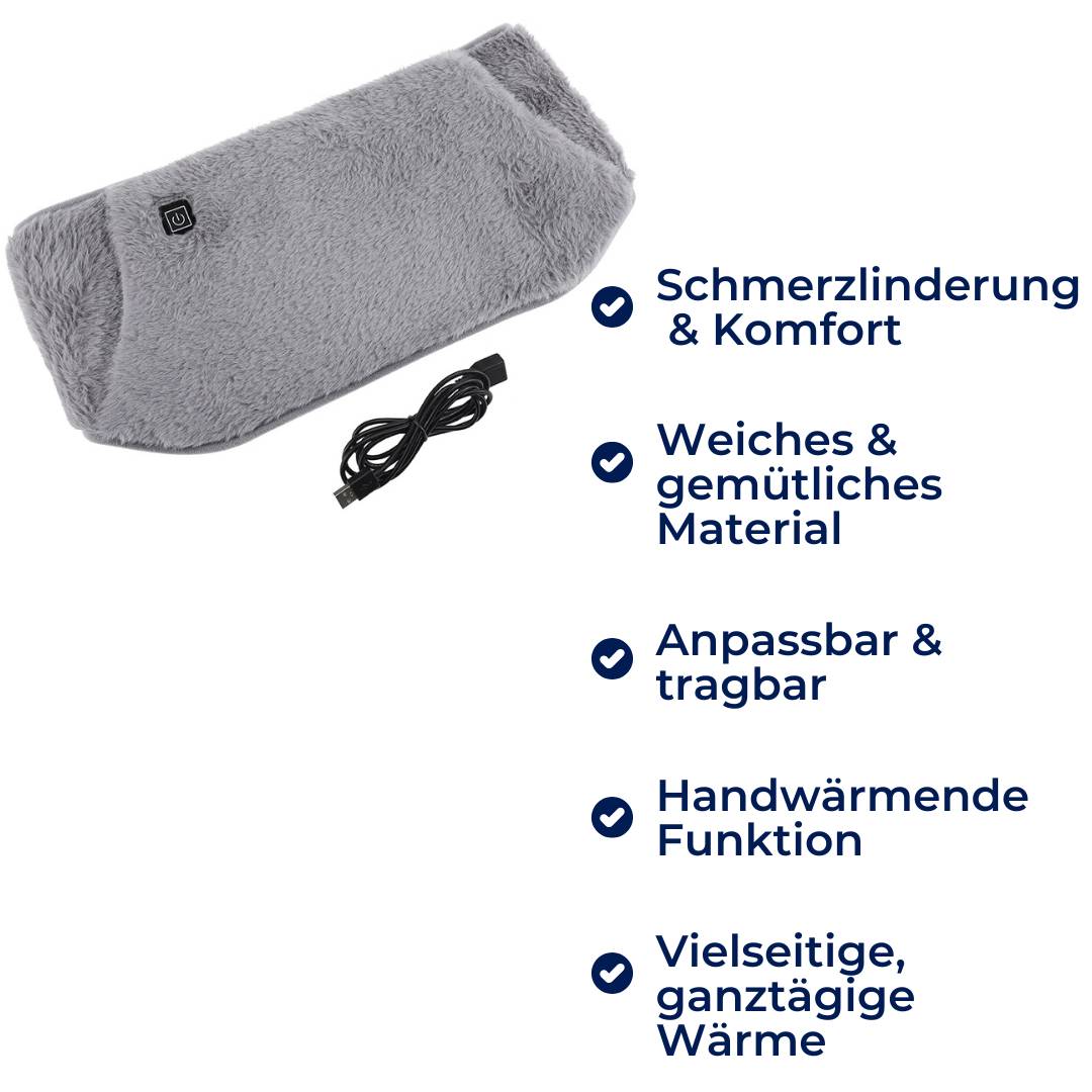 ThermaLind Exklusiv | Elektrischer Heizgürtel – Verstellbare Wärme – Tragbar – Schmerztherapie für Bauch & Lenden – Zuhause & Büro
