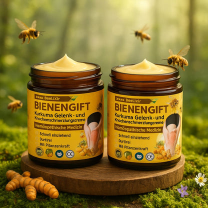 Bienengiftcreme | Salbe inklusive Bienengift, Hyaluron & Kollagen | BeeLixir