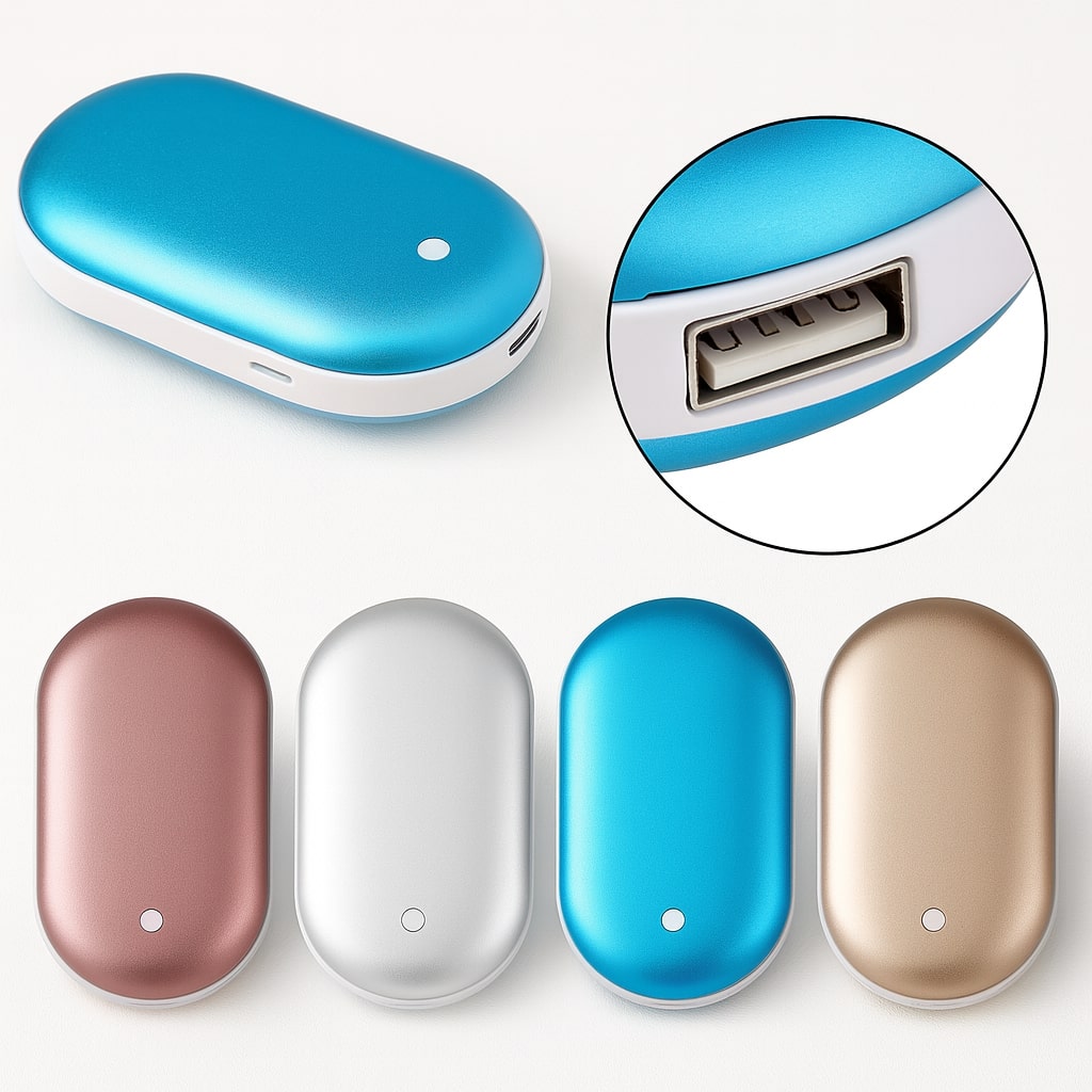 Elektrische Handwärmer & Taschenwärmer inklusive Powerbank | HandHimmel