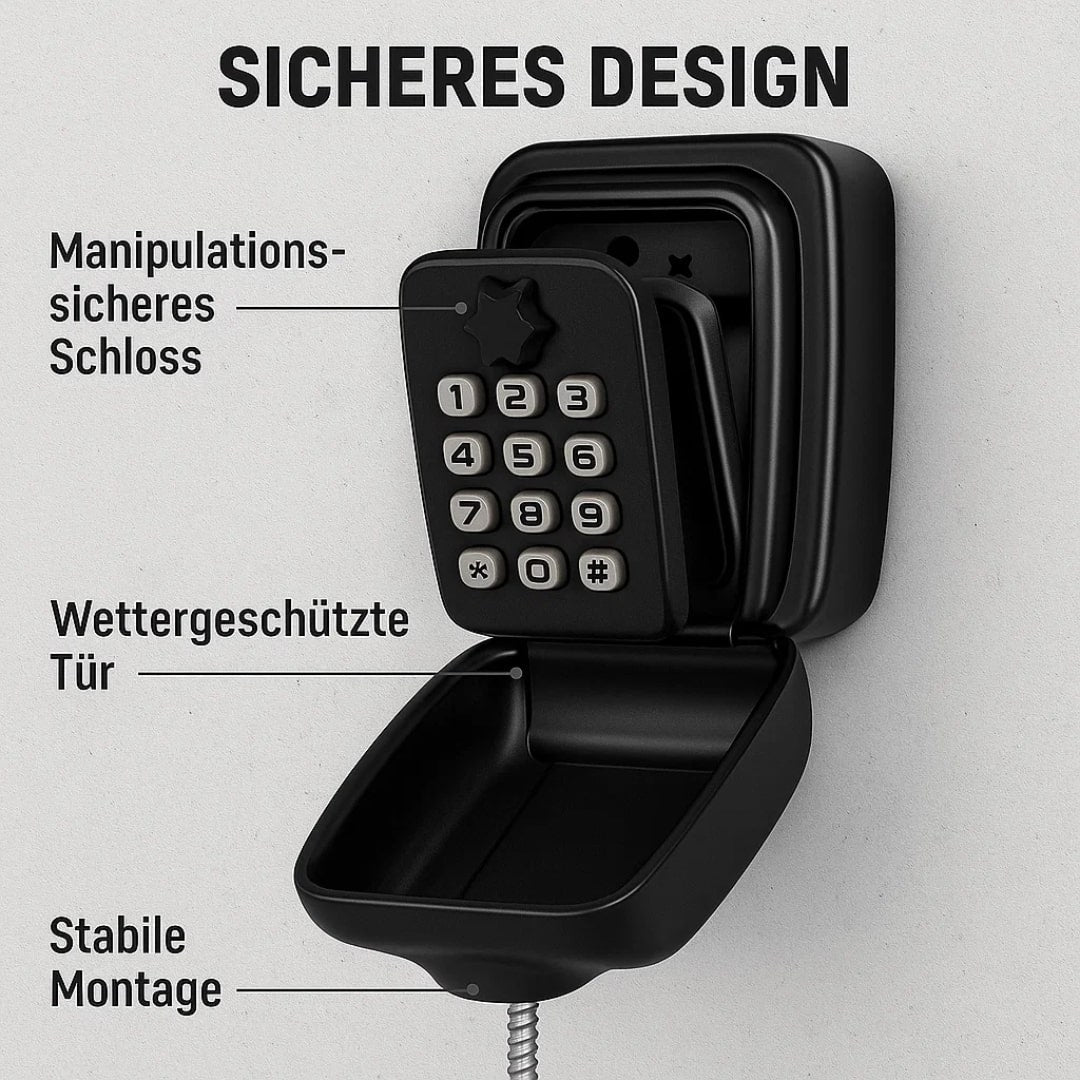 Schlüsseltresor Außen | Schlüsselsafe inklusive Code | SafeHaus