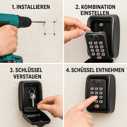 Schlüsseltresor Außen | Schlüsselsafe inklusive Code | SafeHaus