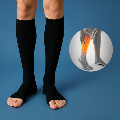 VenoFlex Exklusiv – Kompressionsstrümpfe gegen Krampfadern – Durchblutung fördern – Atmungsaktiv & Elastisch – Für Alltag & Reisen